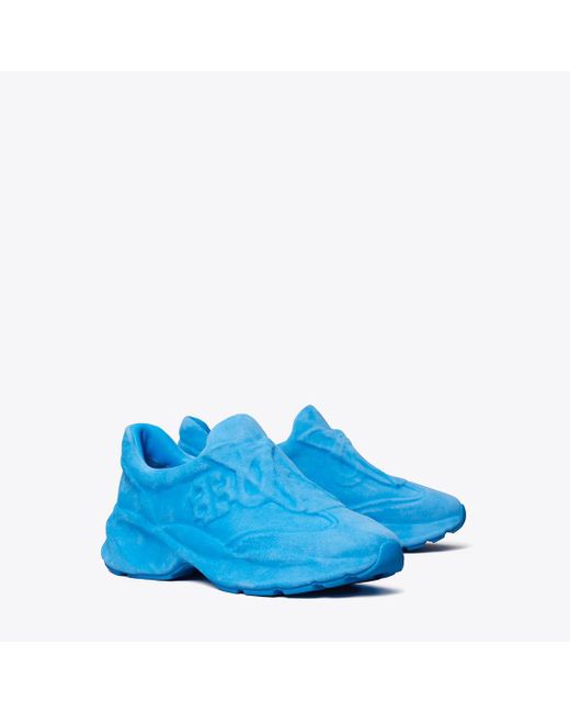 Tory Burch Blue Good Luck X-Ray Trainer