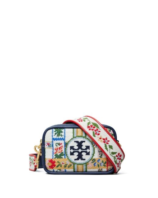 tory burch perry needlepoint mini bag