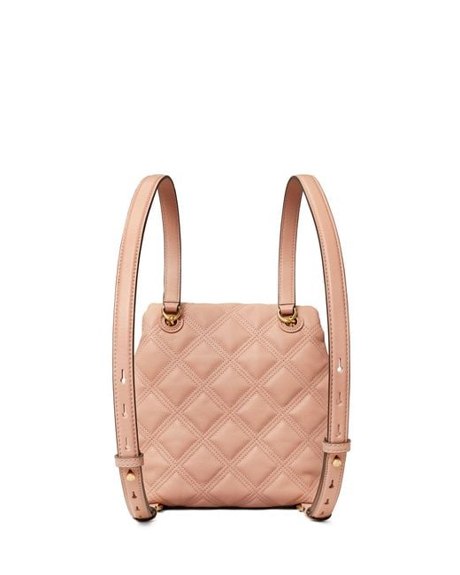 Fleming soft quilted leather mini backpack tory burch sales