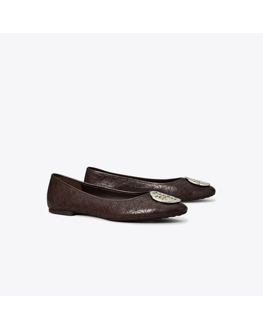 Tory Burch White Claire Quilted Ballet