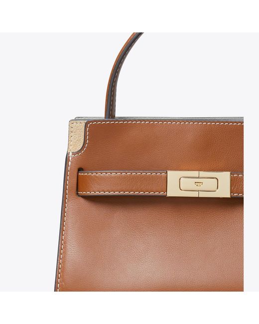 Tory Burch Brown Petite Lee Radziwill Double Bag