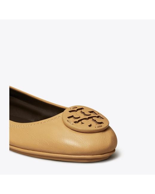 Tory Burch Natural Minnie Travel Ballet