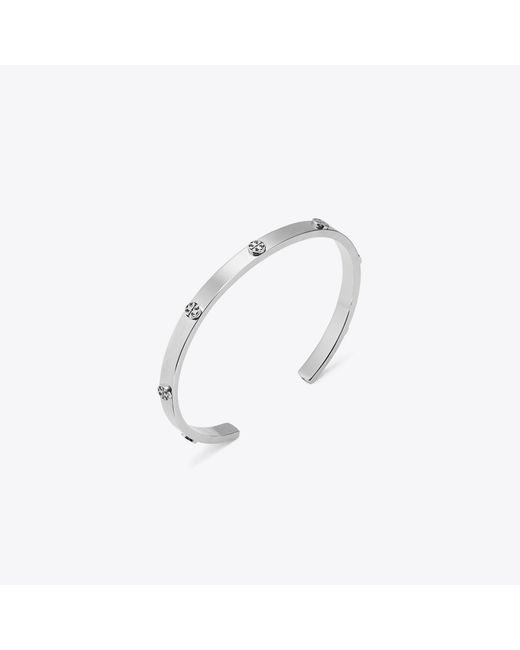 Tory Burch White Icon Stud Cuff
