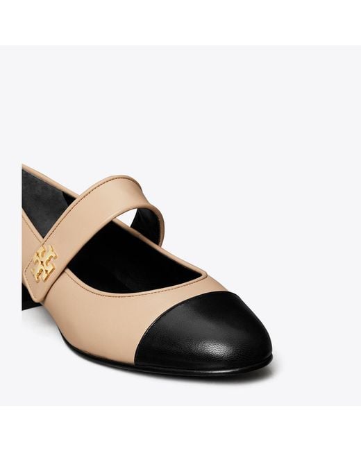 Tory Burch White Cap-Toe Mary Jane