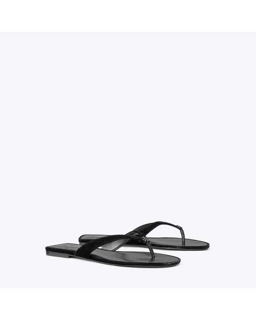 Tory Burch Black Classic Pavé Flip-Flop