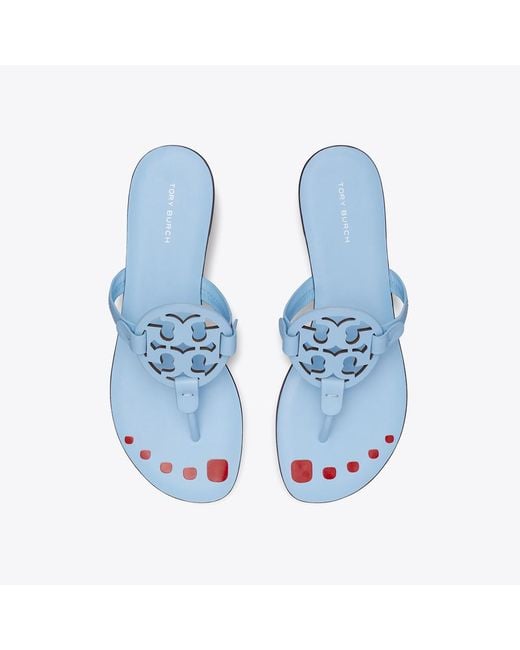 Tory Burch Blue Miller Nail Polish Sandal