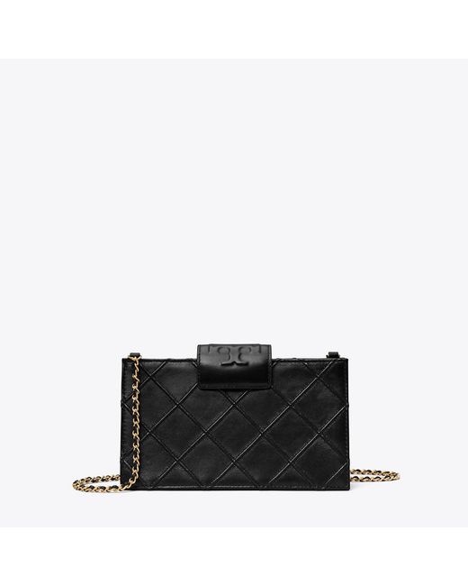 Tory Burch Black Mini Fleming Crossbody, One Size
