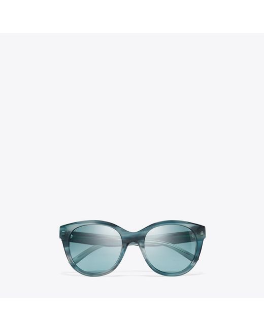 Tory Burch Blue Miller Round, One Size