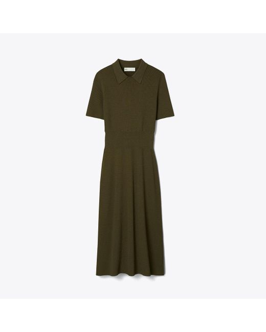 Tory Burch Green Viscose Sweater Dress