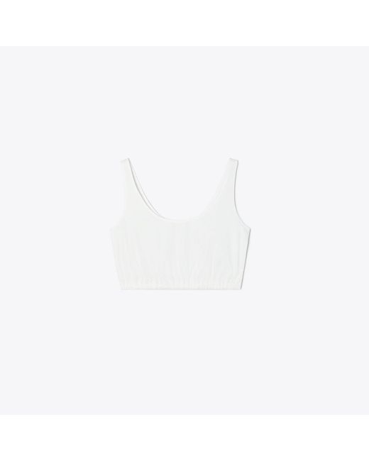 Tory Burch White Cotton Poplin Top