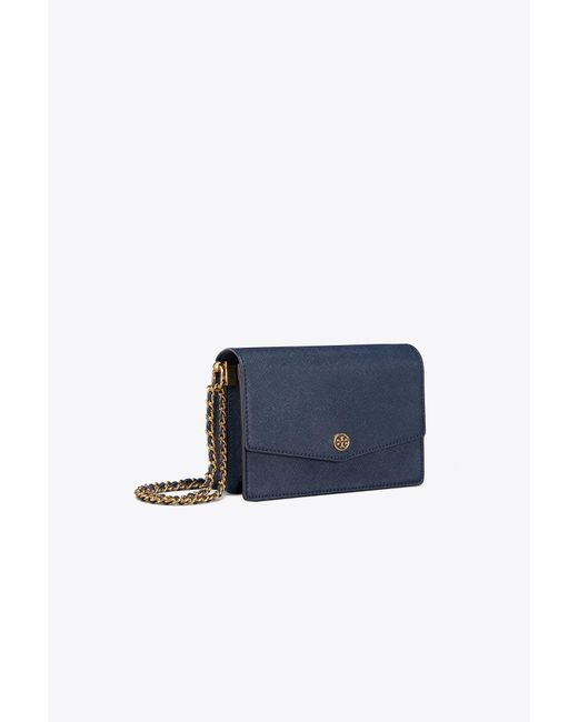Tory Burch Robinson Convertible Mini Shoulder Bag in Blue Lyst