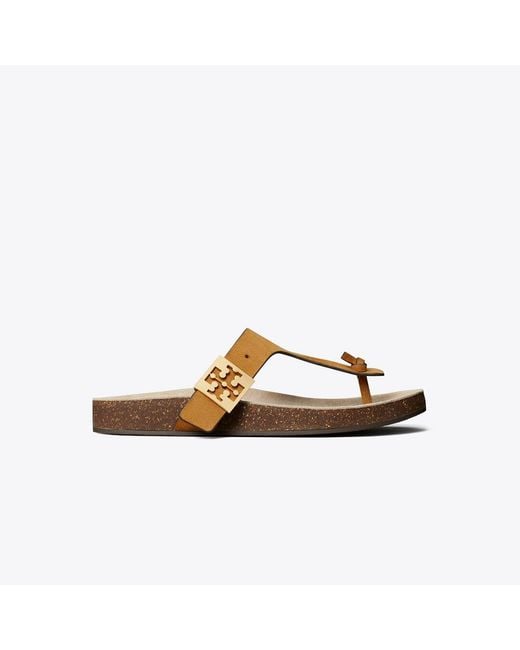 Tory Burch Brown Mellow T-Strap Sandal
