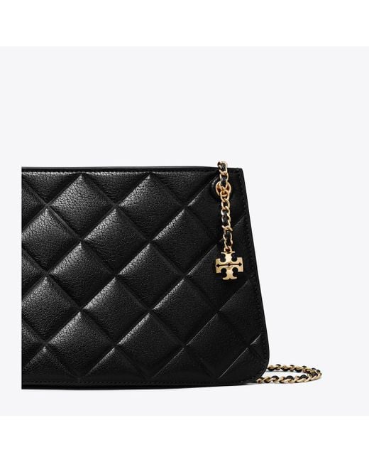 Tory Burch Black Fleming Pochette, One Size