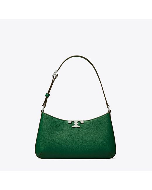 Tory Burch Green Eleanor Soft Slim Shoulder Bag, One Size
