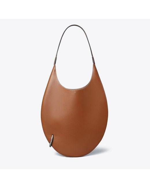 Tory Burch Brown Pierced Soft Bag, One Size