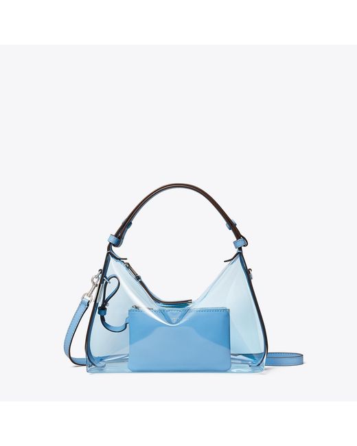 Tory Burch Blue Mellow Clear Shoulder Bag