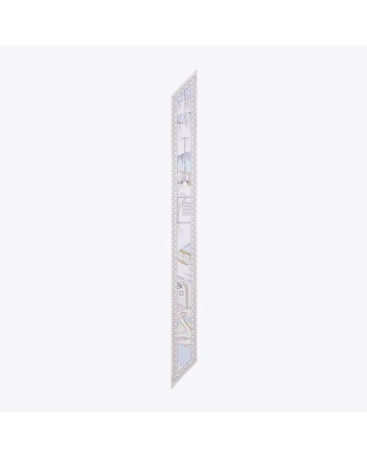 Tory Burch White The Pool Ribbon Tie