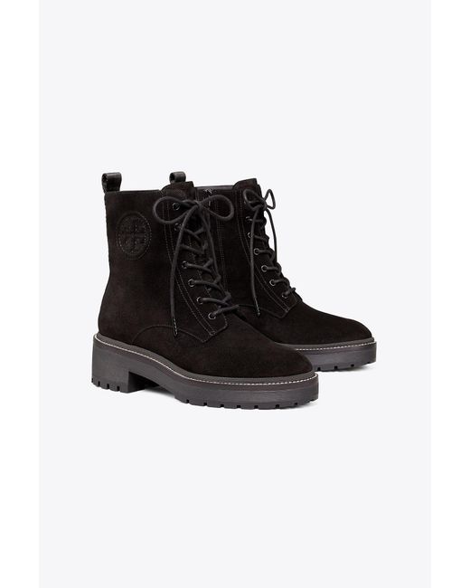 platform suede lug sole booties