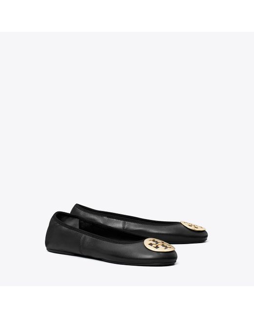 Tory Burch Black Reva Travel Ballet