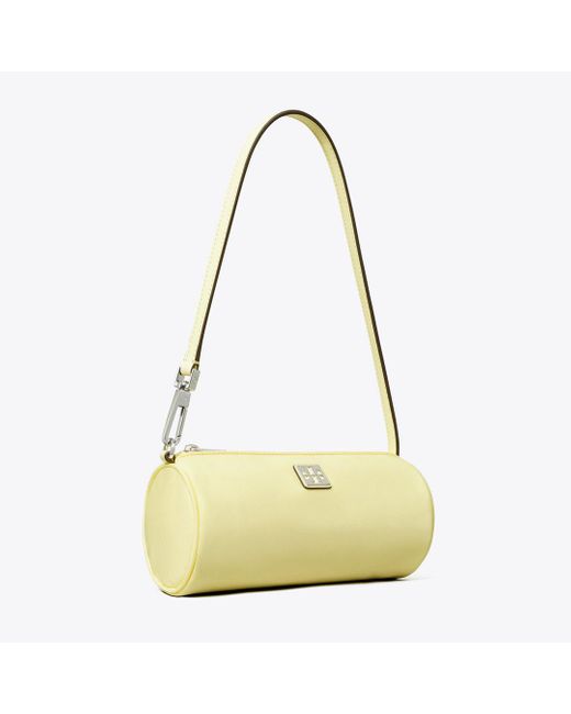 Tory Burch Natural Virginia Cylinder Bag
