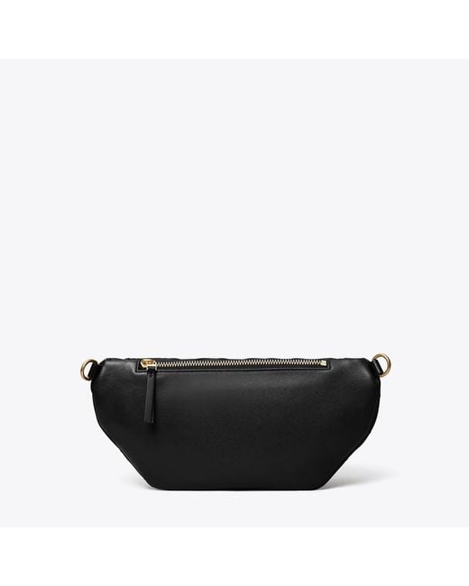 Tory Burch Black Fleming Soft Belt Bag, One Size