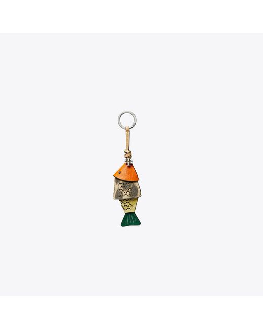 Tory Burch White Fish Bag Charm