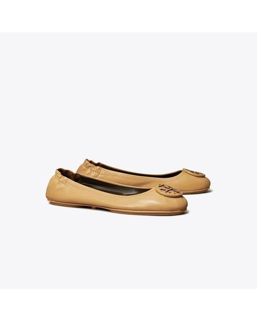 Tory Burch Natural Minnie Travel Ballet