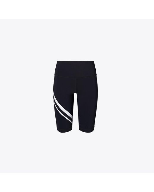 Tory Burch Blue Chevron Bike Short