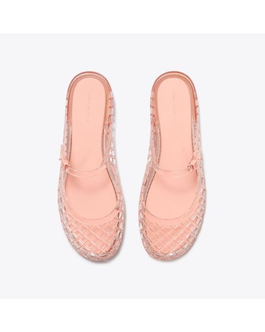 Tory Burch Pink Mellow Mary Jane Jelly