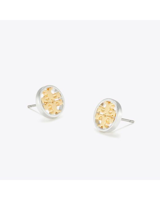 Tory Burch Metallic Icon Stud Earrings