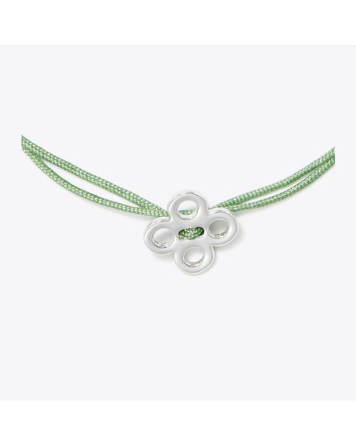 Tory Burch Metallic Forget Me Not Cord Bracelet, One Size