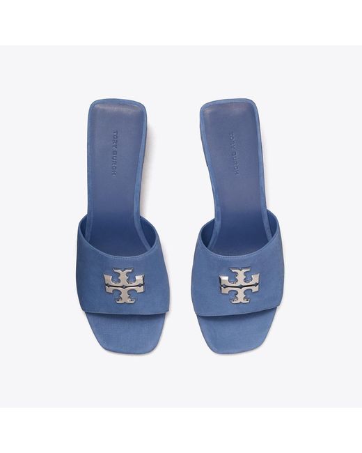 Tory Burch Blue Eleanor Heeled Sandal