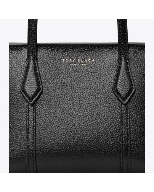 Tory Burch Black Mini Perry Tote, One Size
