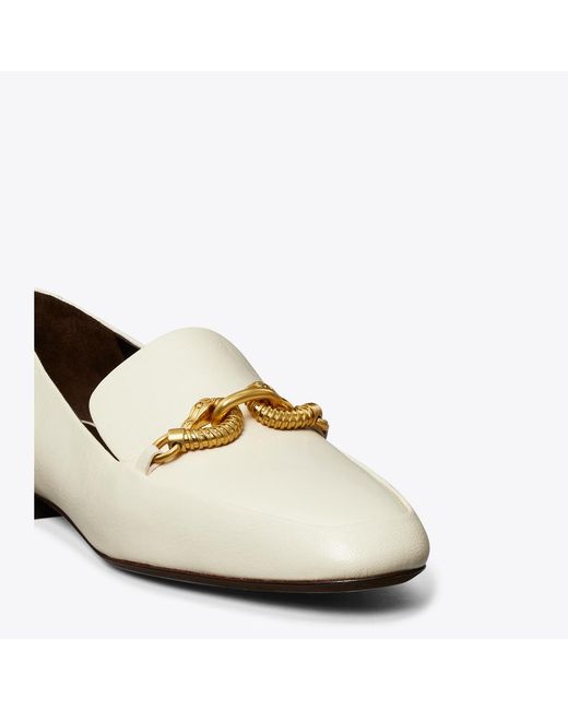 Tory Burch White Jessa Loafer