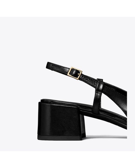 Tory Burch Black Cap-Toe Slingback 45Mm (Perfect/Perfect) Shoes