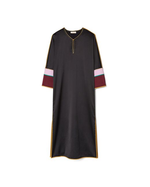Tory Burch Satin Trapunto Tunic Dress 