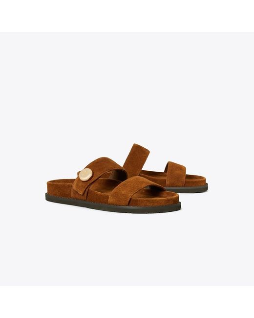 Tory Burch Brown Romy Burch Slide