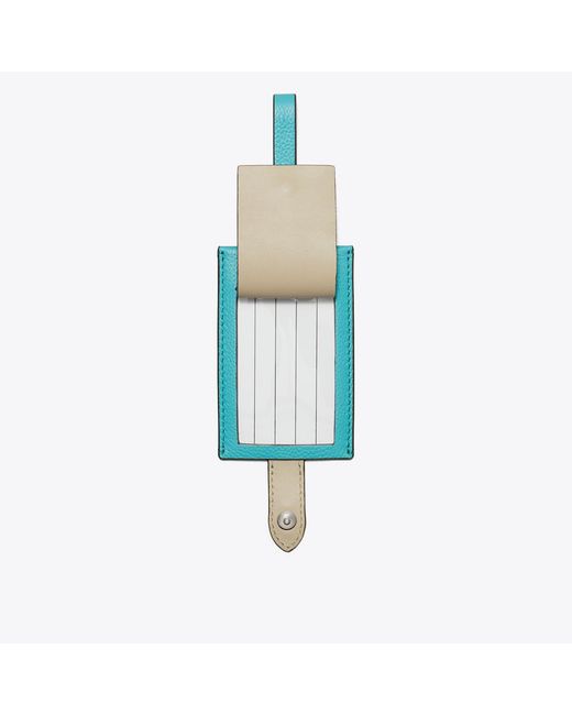 Tory Burch Blue Luggage Tag