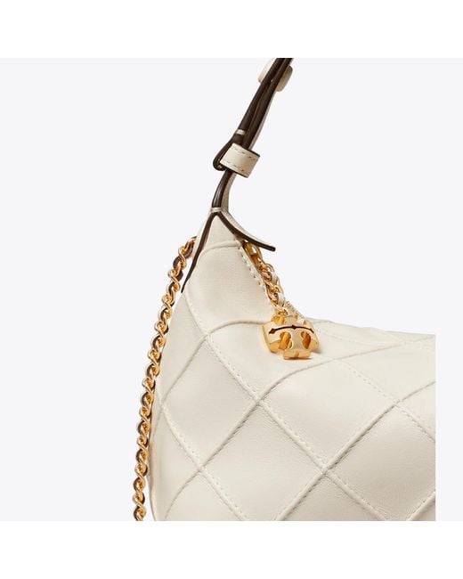 Tory Burch Natural Fleming Pochette, One Size