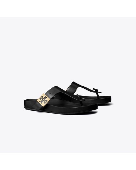 Tory Burch Black Mellow T-Strap Sandal