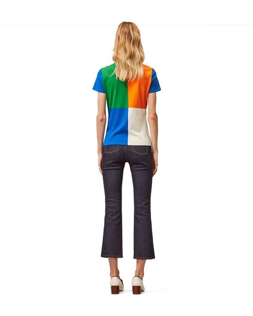 Tory burch color block shirt online