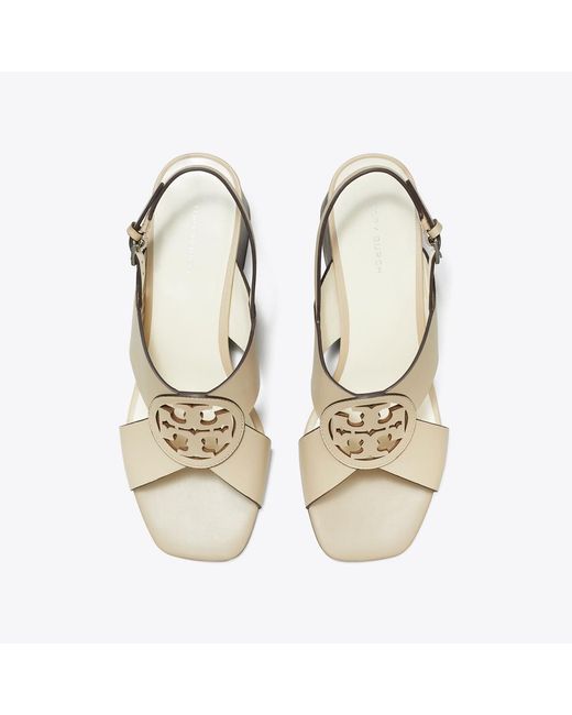 Tory Burch White Miller Heeled Sandal