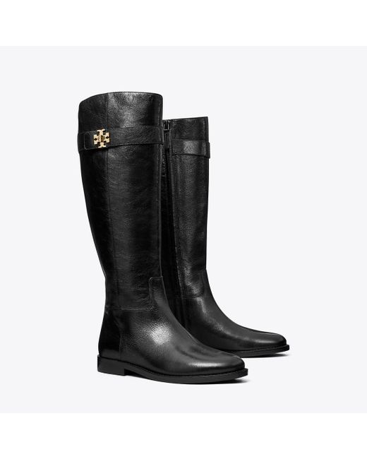 Tory Burch Black Turnlock Riding Boot
