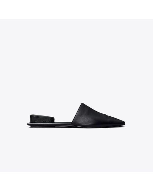 Tory Burch Black Pierced Mule