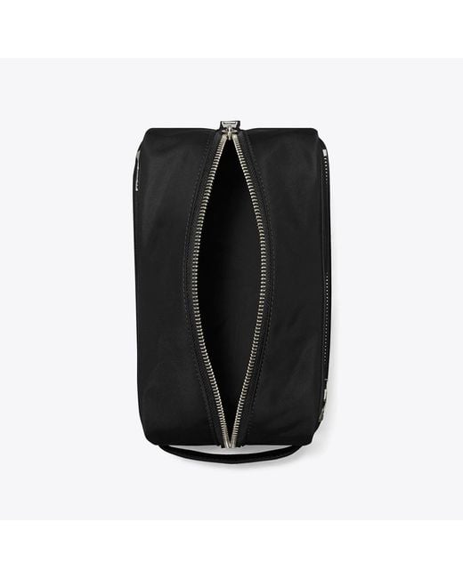 Tory Burch Black Large Twist Cosmetic Case