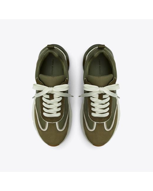 Tory Burch Green Good Luck Trainer