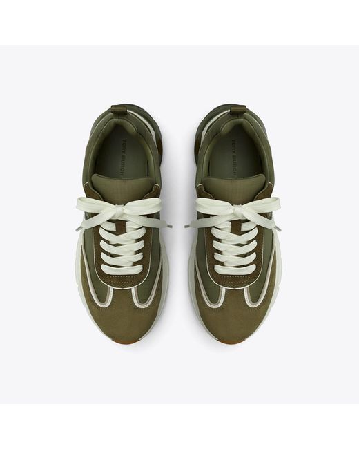 Tory Burch Green Good Luck Trainer