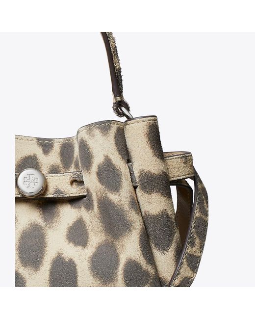 Tory Burch Multicolor Mini Romy Suede Bucket Bag