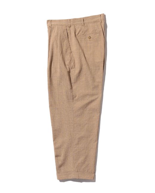 2pleats Trousers Seersucker Check 