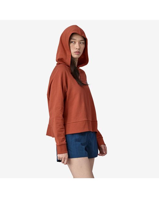 Red outlet patagonia hoodie